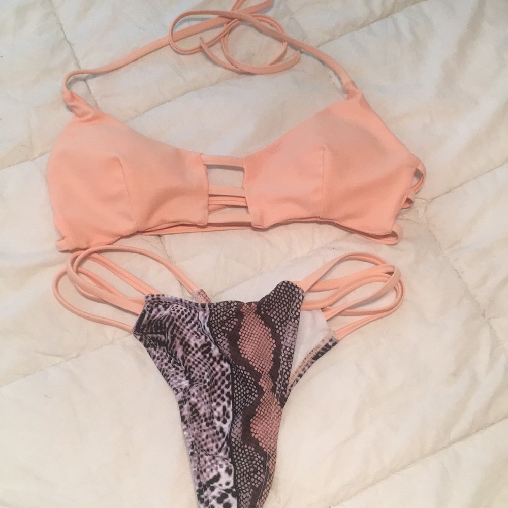 Snake skin bikini
